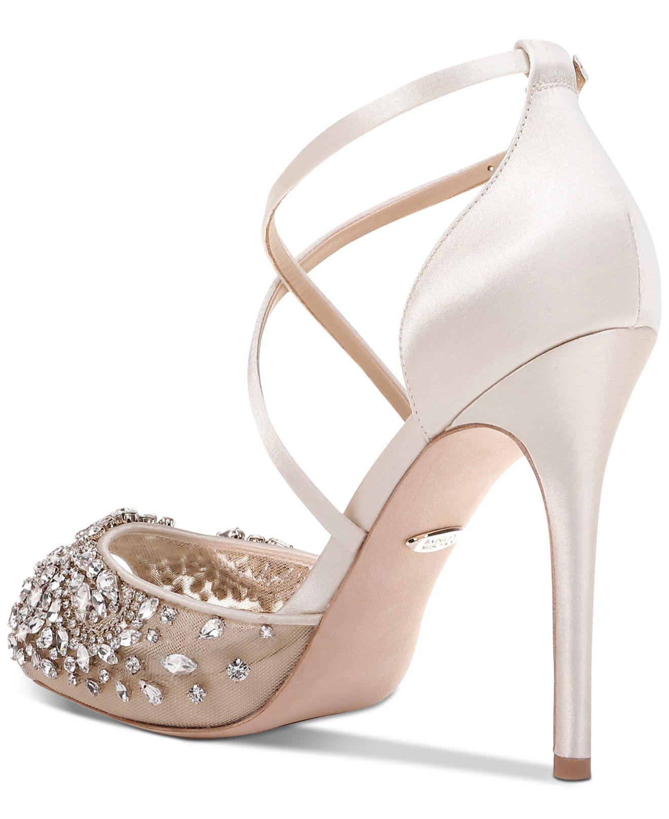 Badgley mischka lyzbeth evening shoes Clearance
