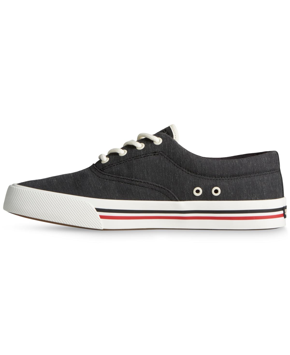 Sperry Top Sider Striper Ii Cvo Preppy Lace up Sneakers in Black for Men Lyst