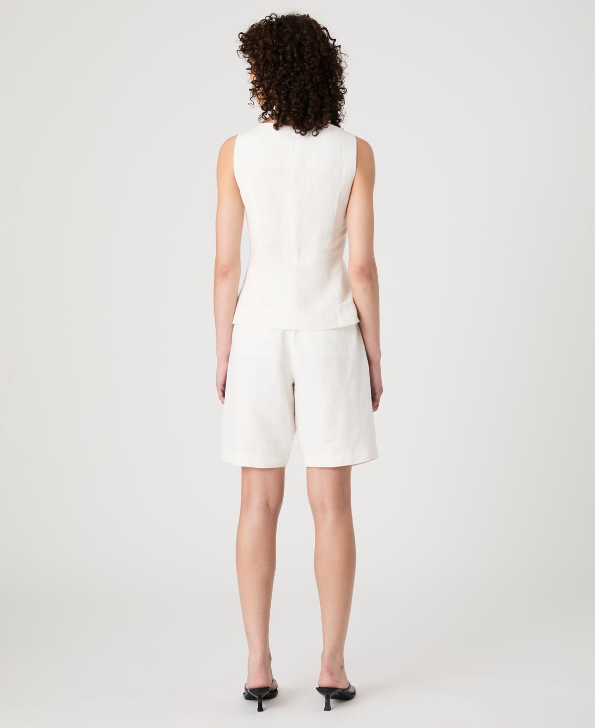 売れ筋商品|||フレンチコネクション カットソー トップス レディース Women's Birdie Button-Front Vest Top Summer White French Connection Birdie Button-front Vest Top in White | Lyst
