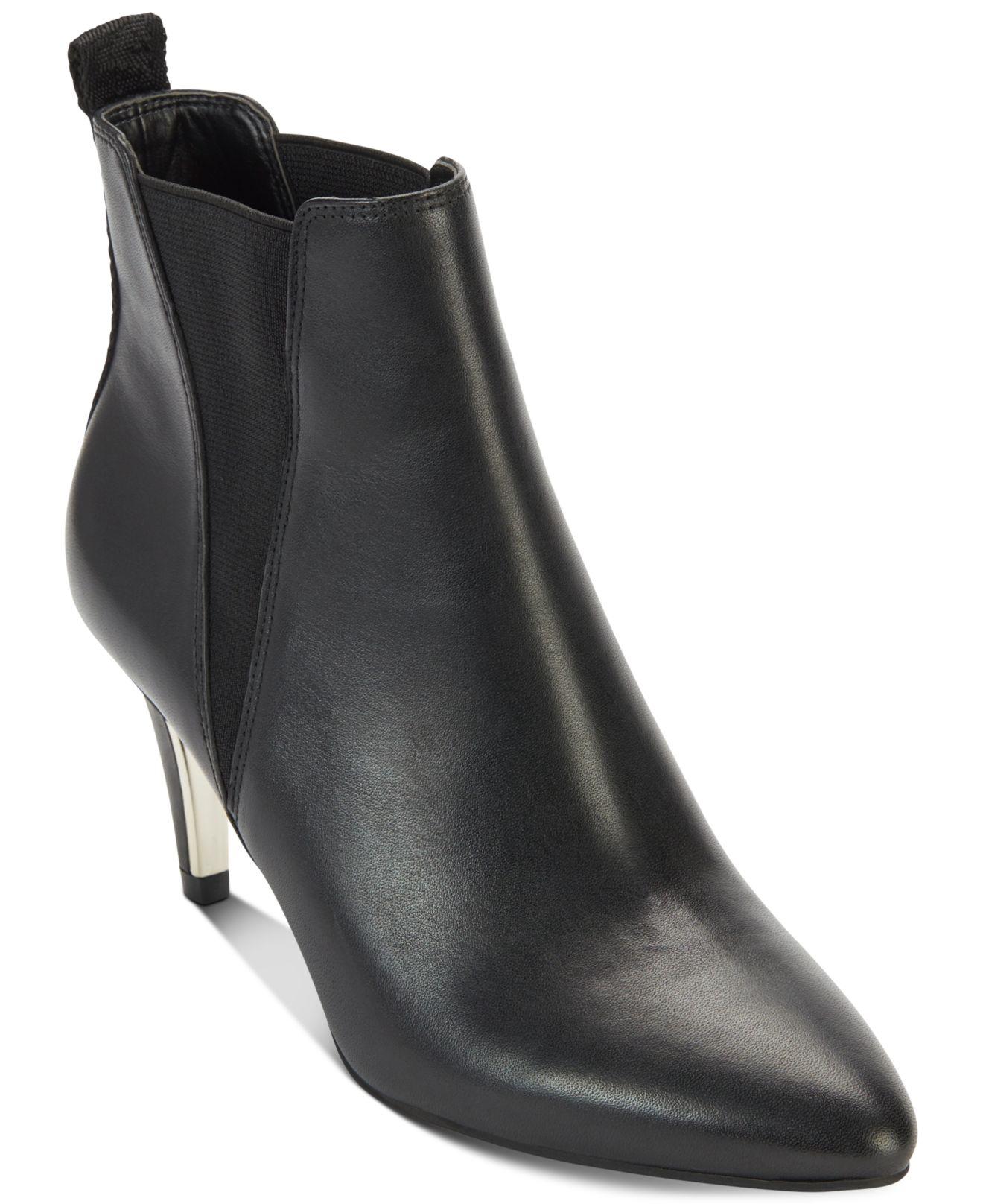 macys booties black