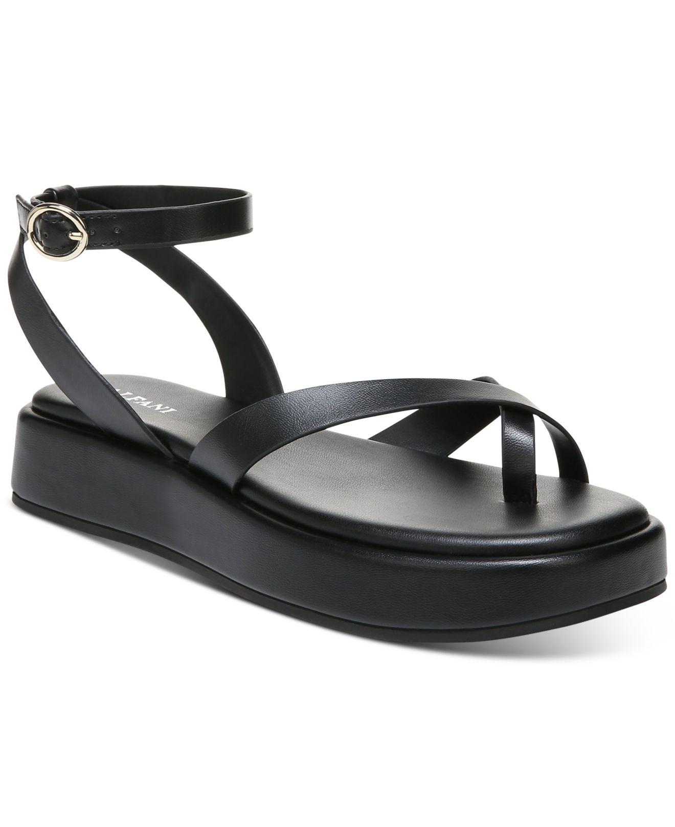Alfani Araa Flatform Sandals, Created For Macy's in Black | Lyst