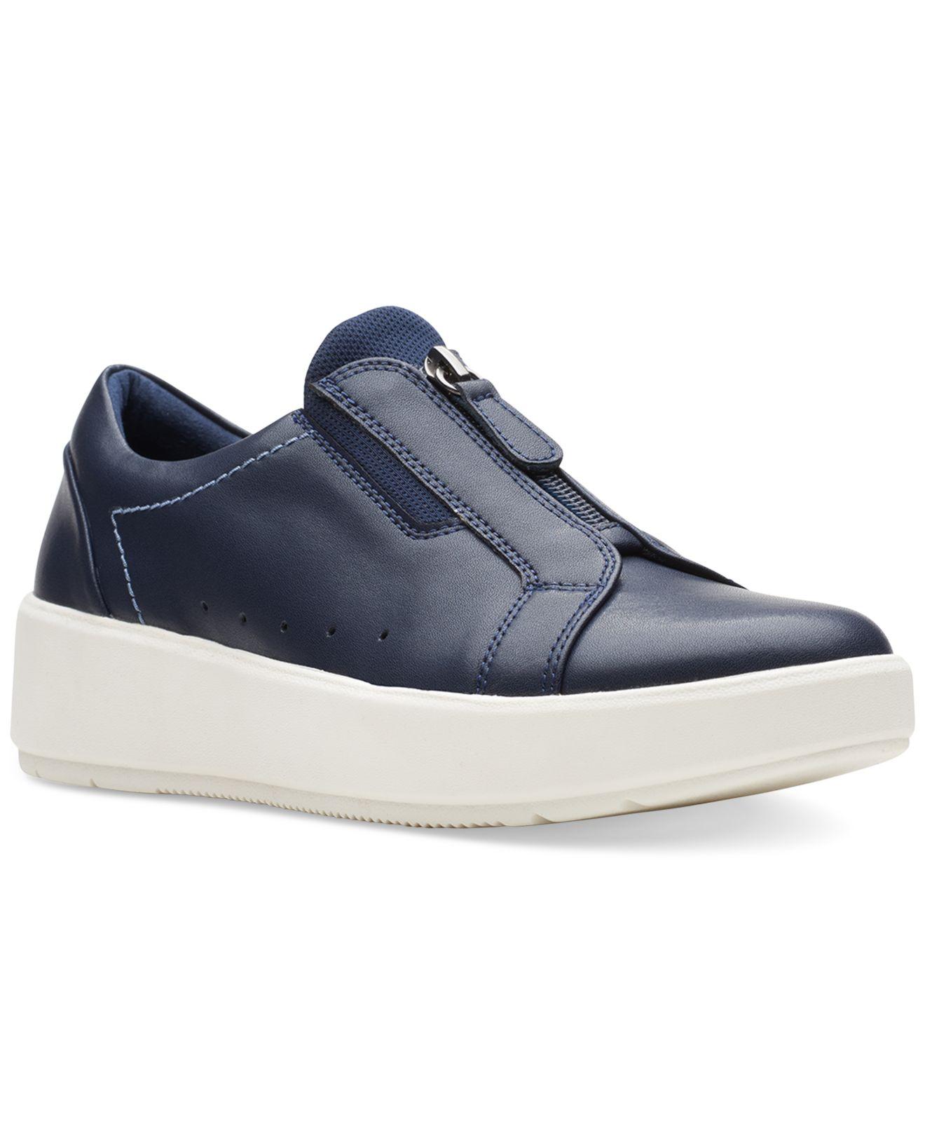 clarks layton step slip on sneakers