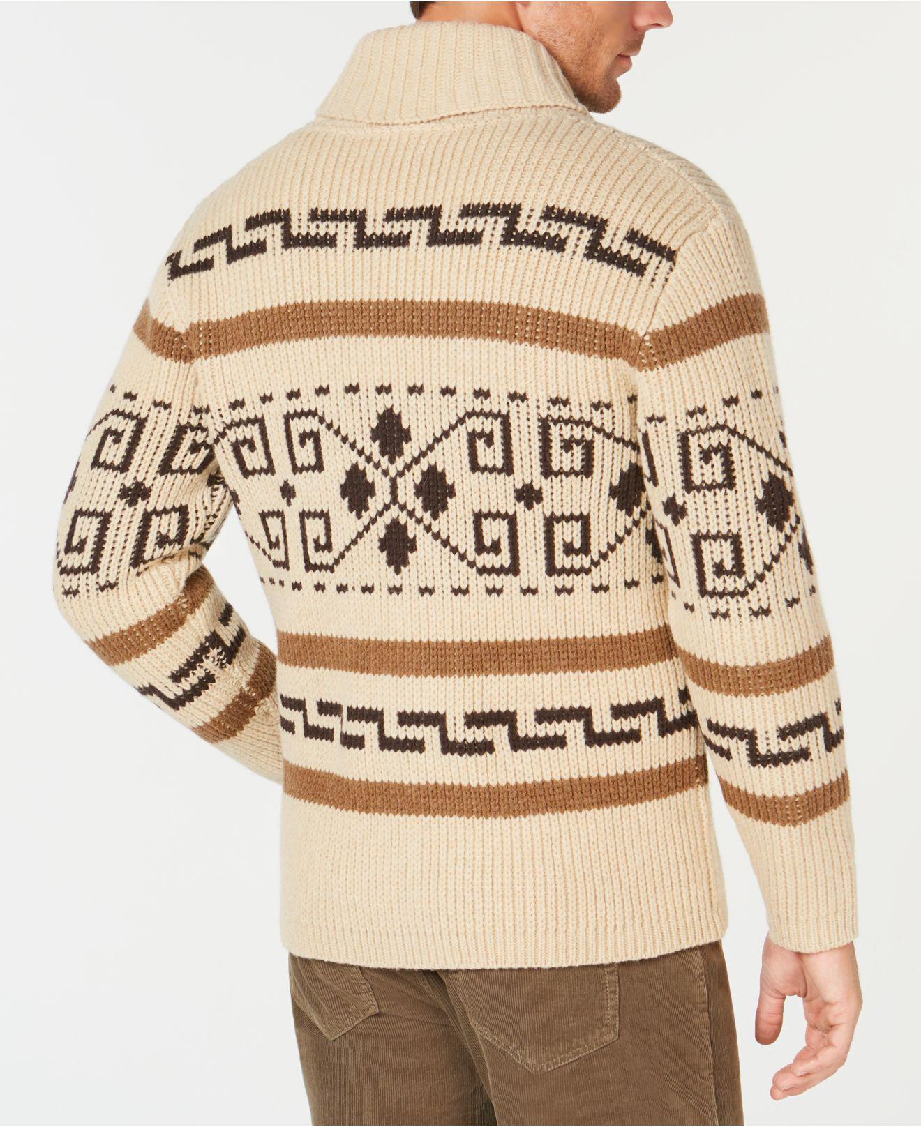 Pendleton Original Westerly Sweater in Tan/Brown (Brown) for Men Lyst