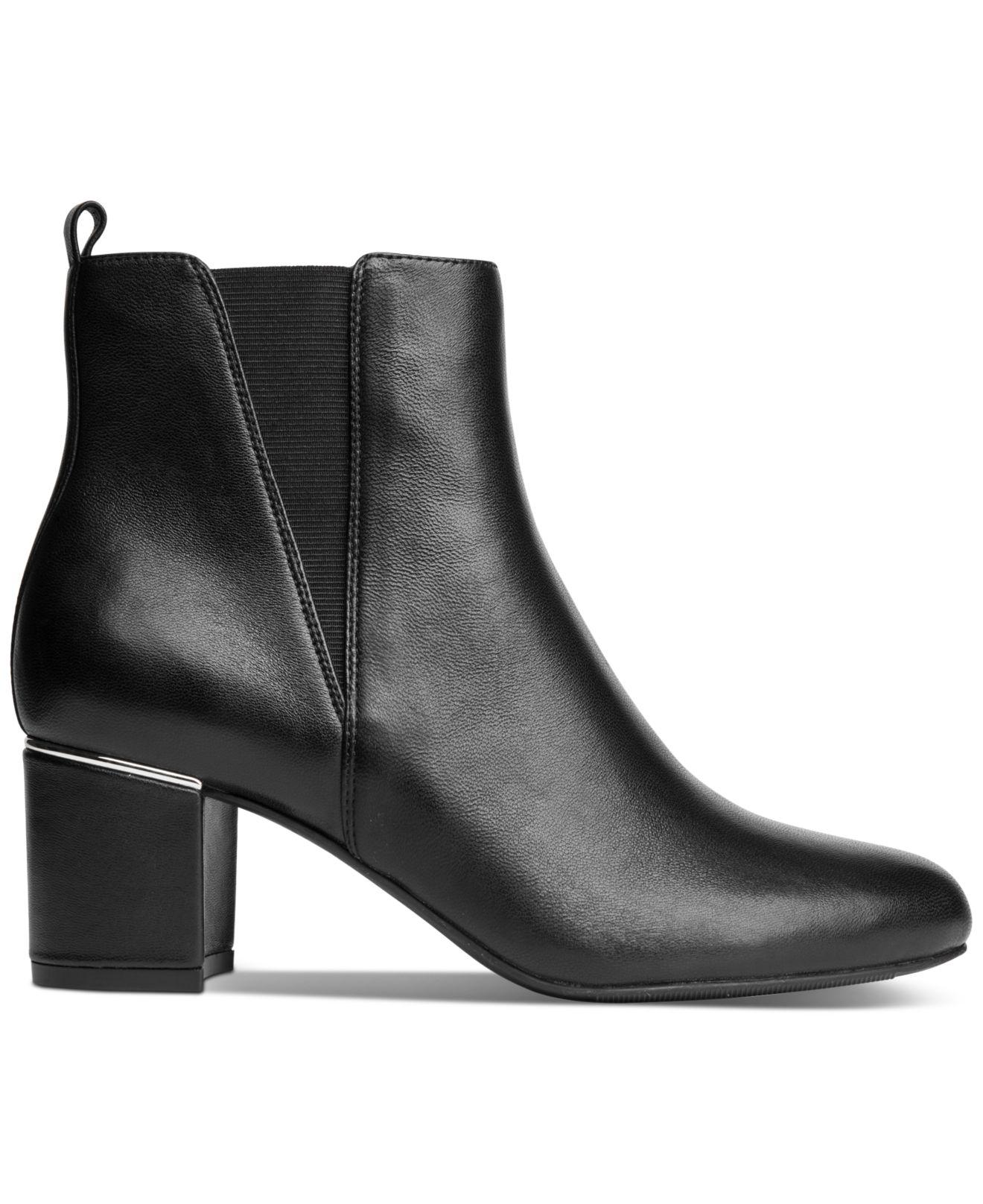 macys booties black