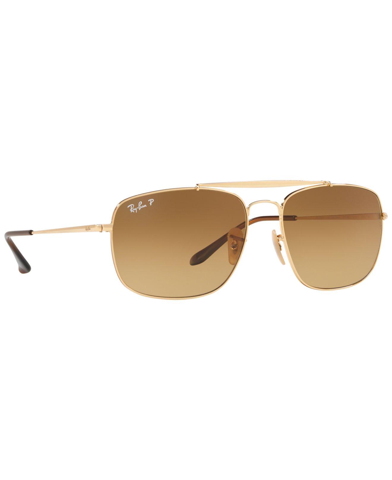 Ray Ban Polarized Sunglasses Rb3560 The Colonel In Brown For Men Lyst