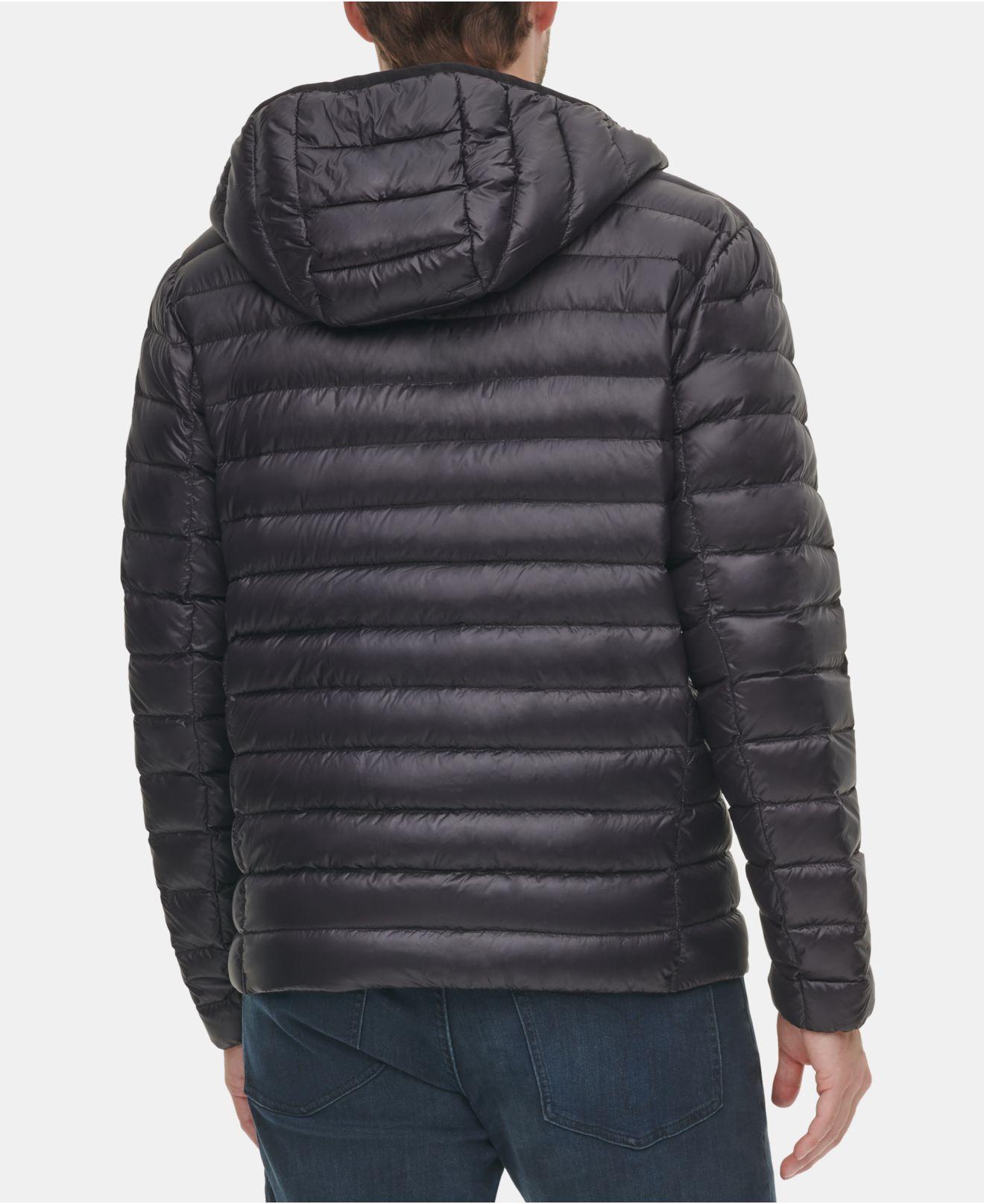 Calvin Klein Packable Down Hooded Puffer Jacket, Created For Macy's in