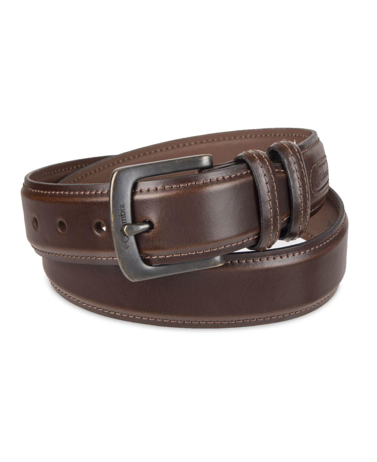 Columbia Leather Belt in Brown for Men - Lyst