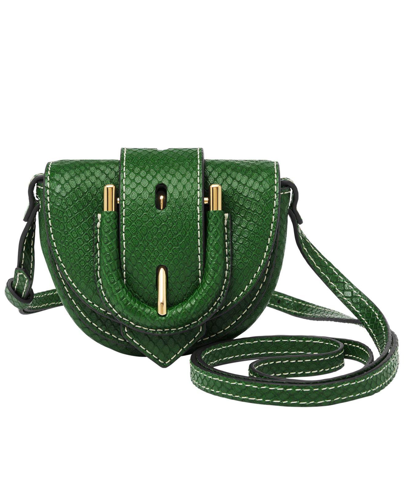 Fossil Harwell Mini Flap Crossbody Bag in Green Lyst