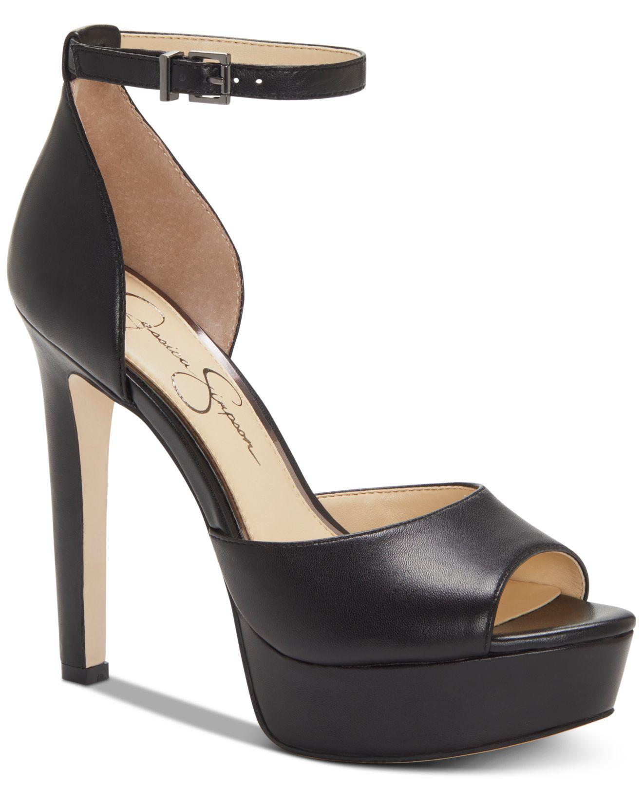 Jessica Simpson Beeya Two-piece Platform Sandals, Created For Macy's in  Black | Lyst