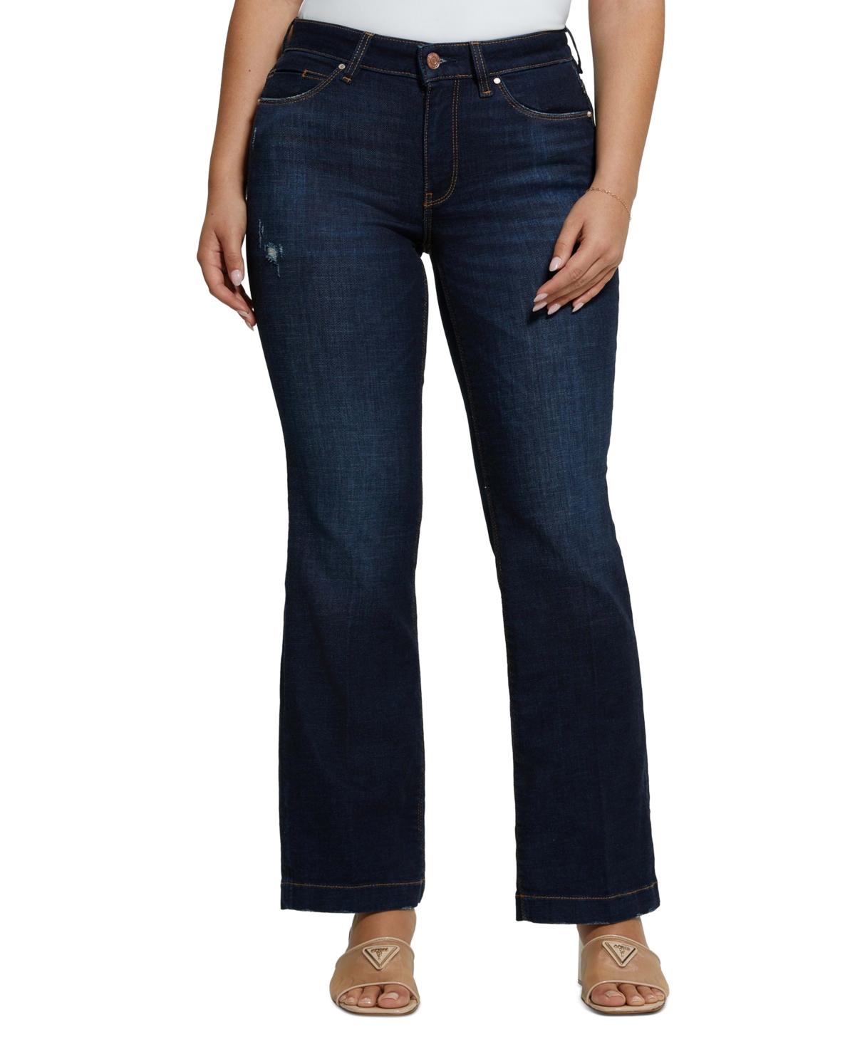 Guess Sexy Low rise Bootcut Jeans in Blue Lyst