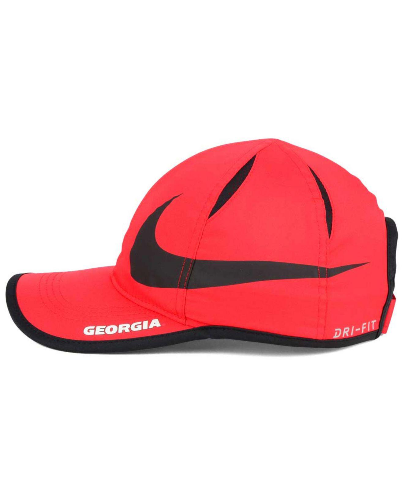 Nike Big Swoosh Adjustable Cap in Red for Men | Lyst