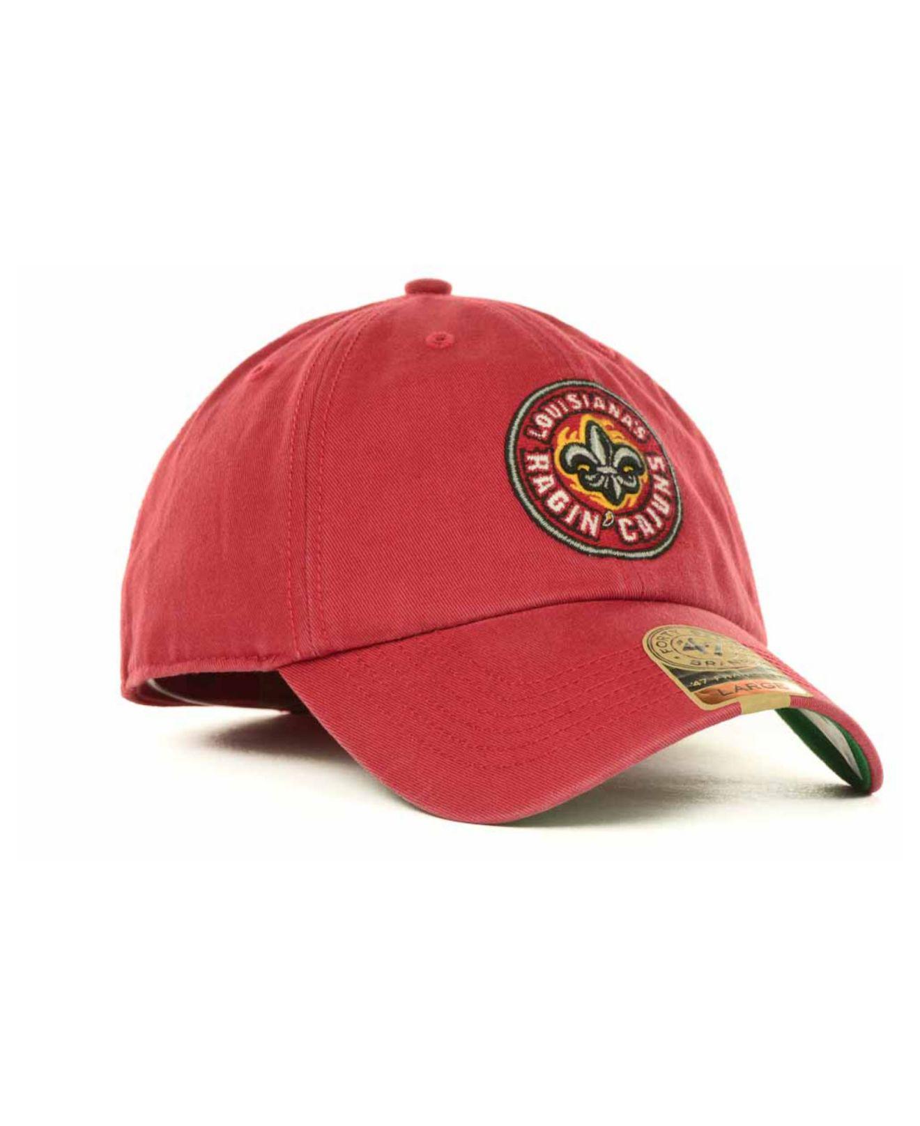 47 Brand Louisiana Lafayette Ragin' Cajuns Franchise Cap in Red