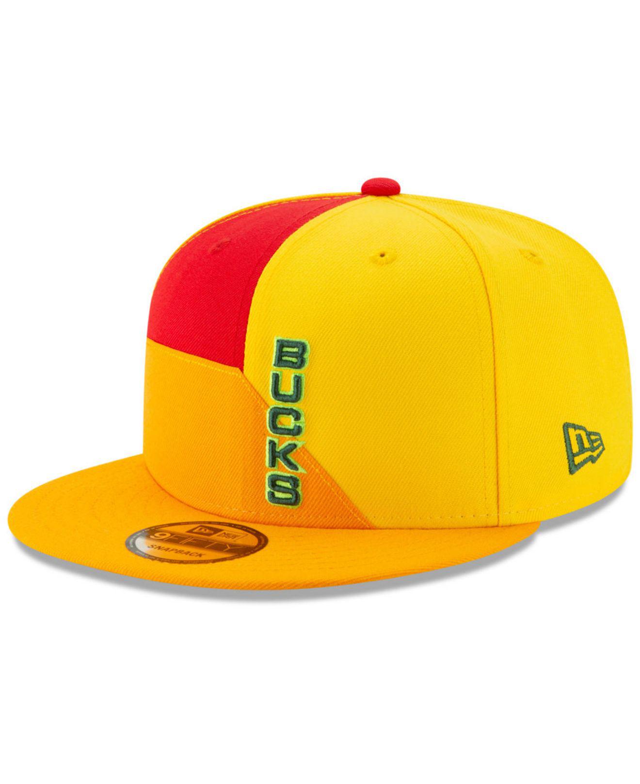 Milwaukee bucks yellow hat Outlet