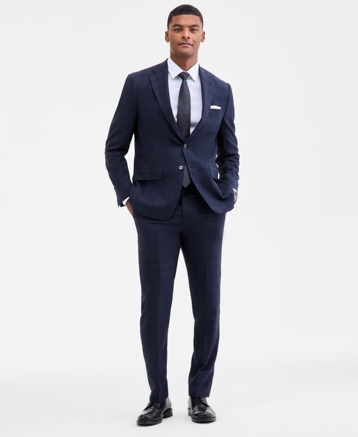 Calvin Klein Macy's Suits Slim Fit Calvin Klein Slim-fit Wool-blend Suit  Jacket In Blue For Men Lyst