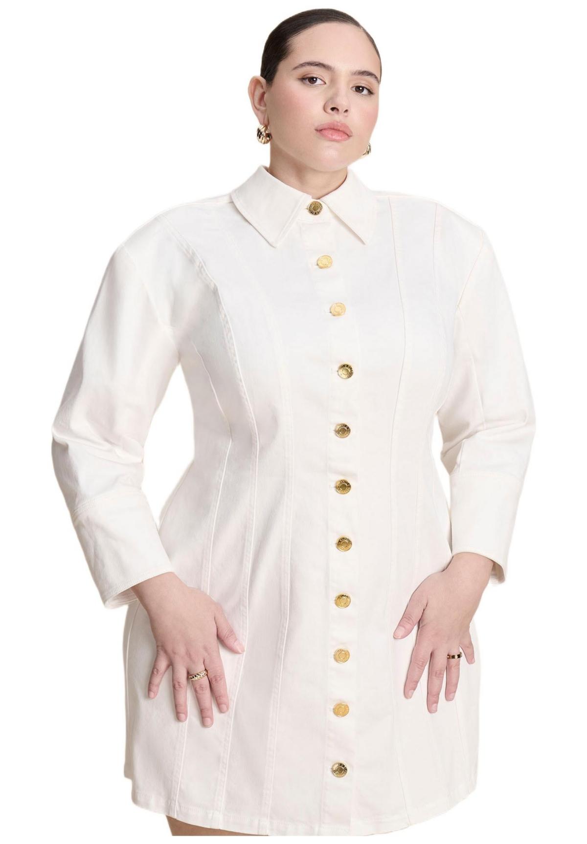 white button down shirt dress with corset Shirt Dresses for Women