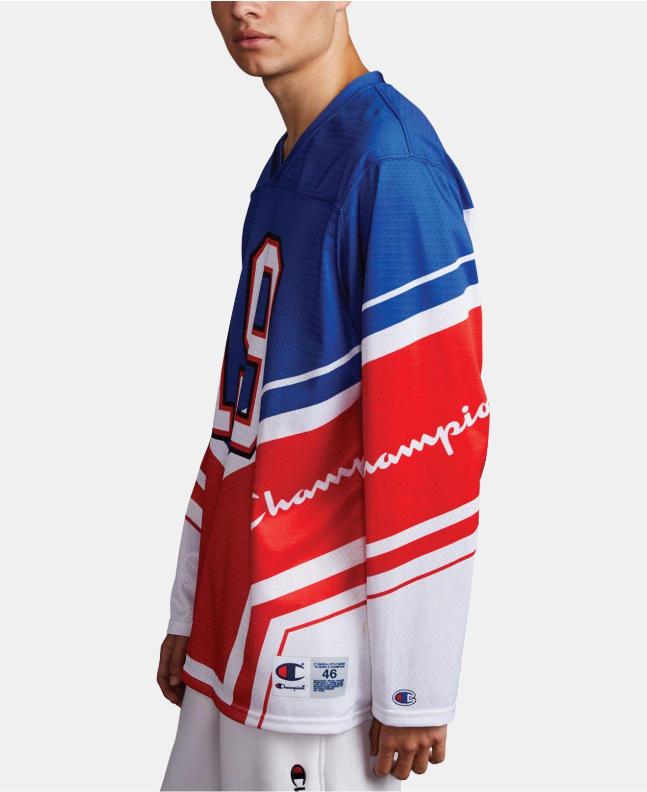 Download Champion Synthetic Life® Hockey Jersey in Red for Men - Lyst