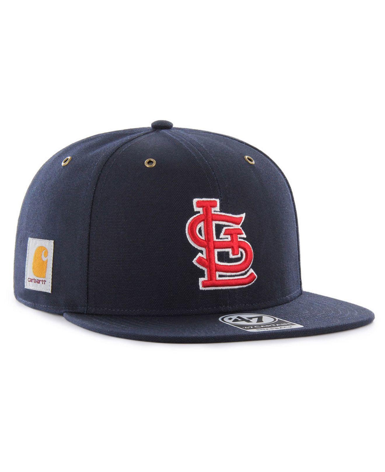 St. Louis Blues NHL '47 Brand Carhartt Mens Blue Clean Up Adjustable Hat