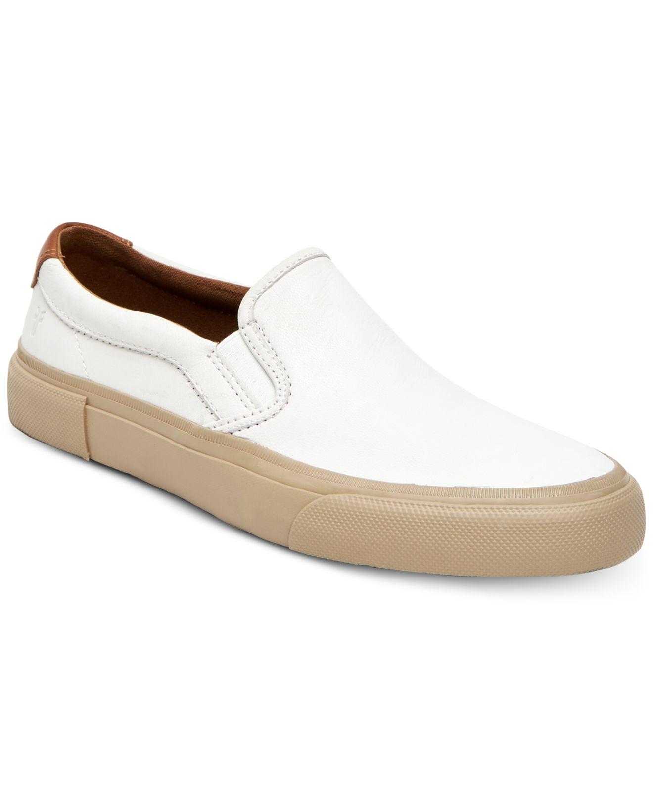 white slip on sneakers wide width