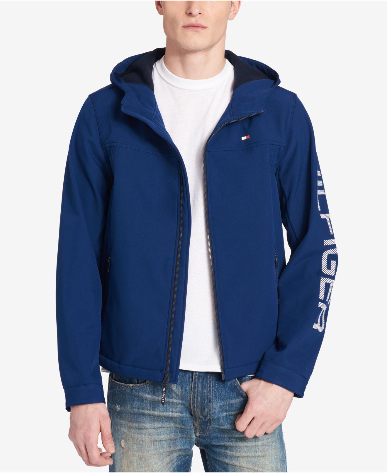 tommy hilfiger soft shell hooded jacket