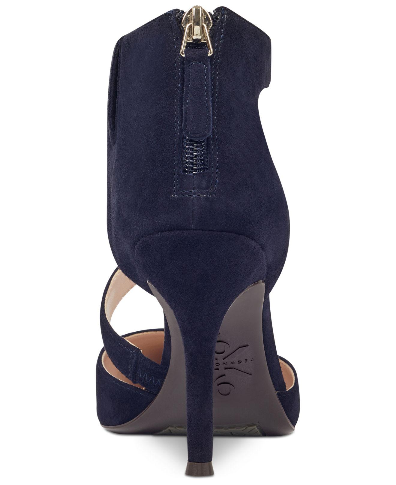 nine west forty asymmetrical strappy pumps