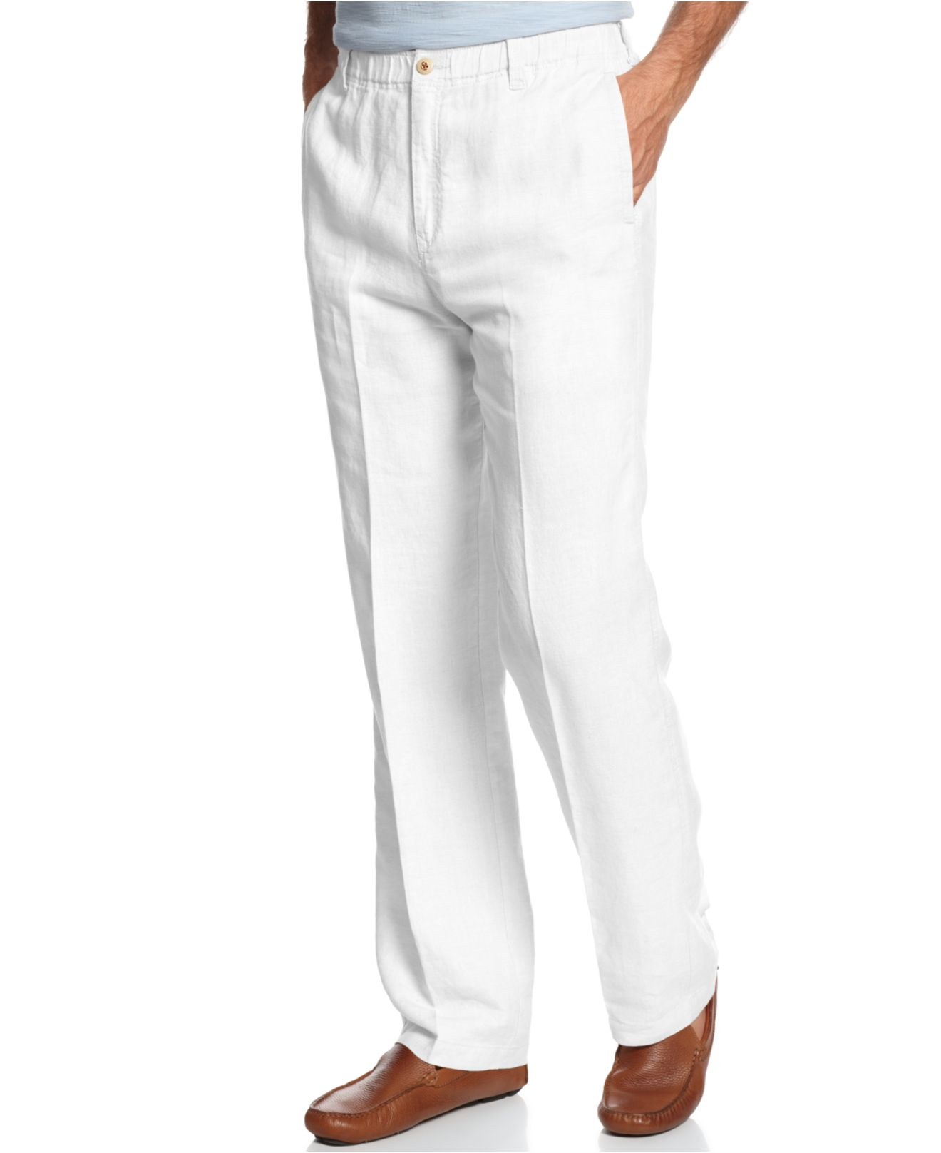 Tommy bahama Big And Tall Men's New Linen On The Beach Pants in White ...