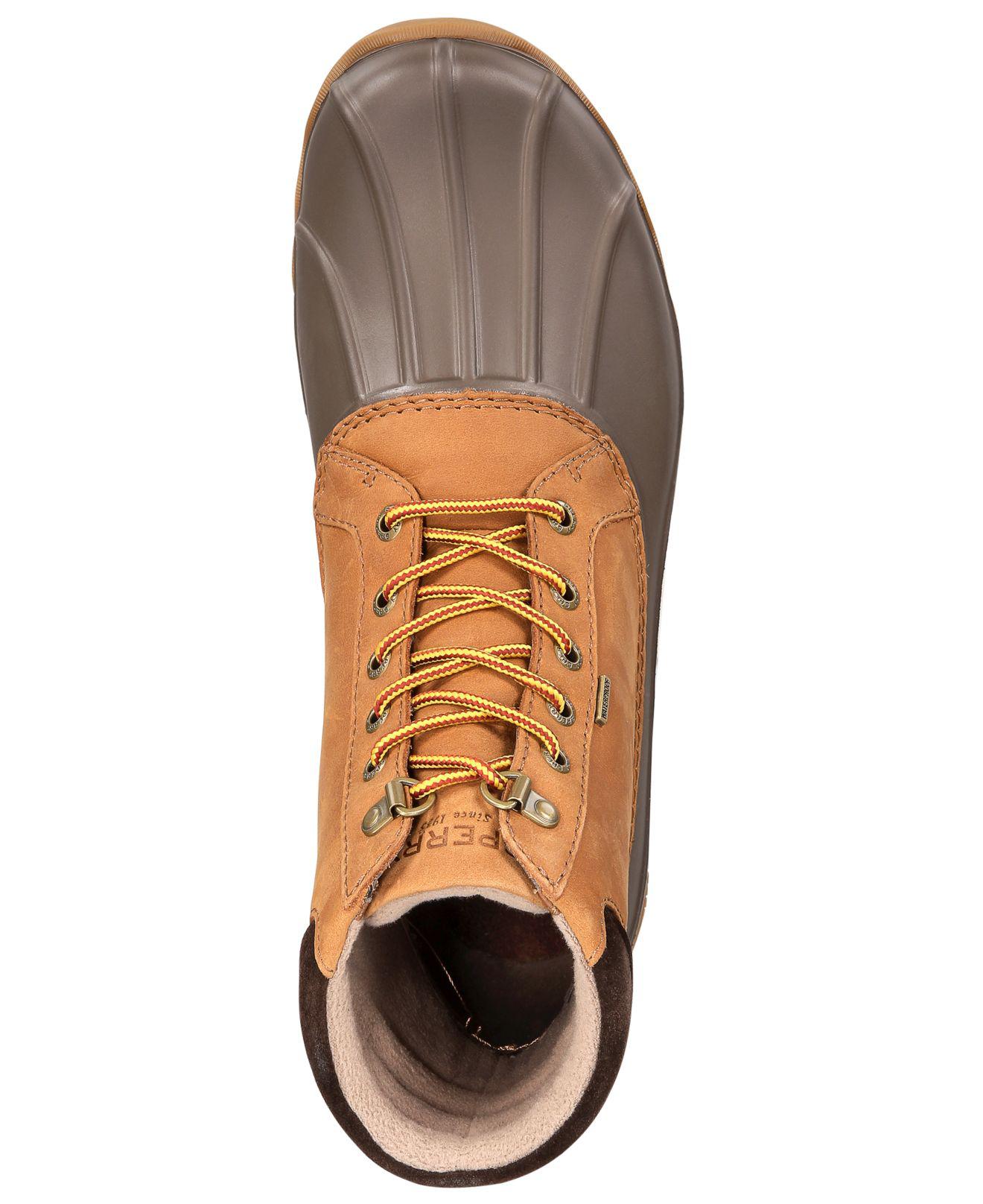 sperry duck boots tan