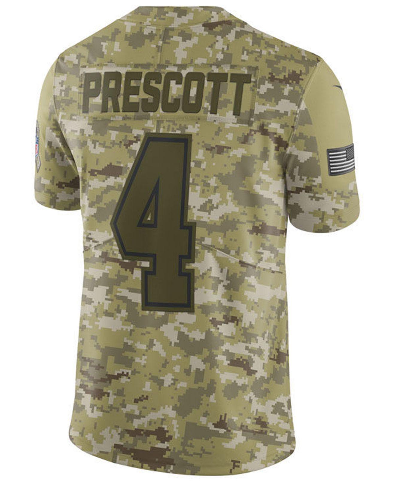 prescott salute to service jersey