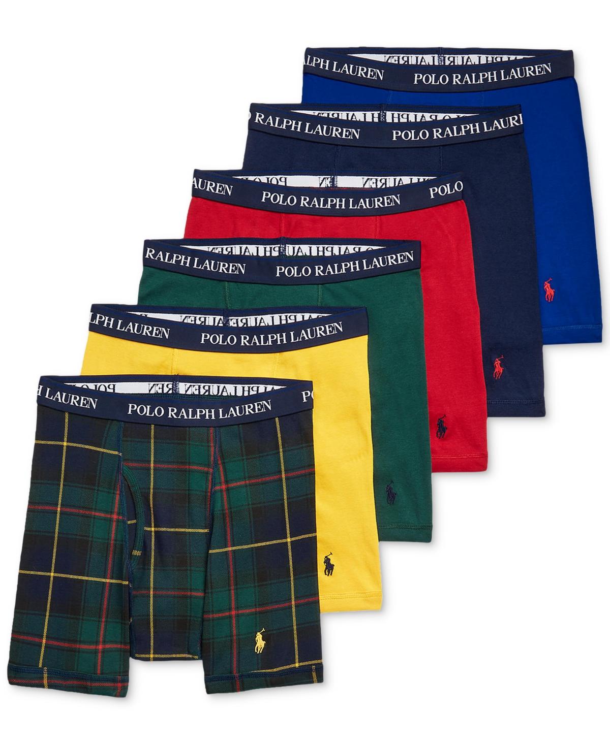 Polo Ralph Lauren 5 +1 Free Bonus. Classic-fit Cotton Boxer Briefs for Men