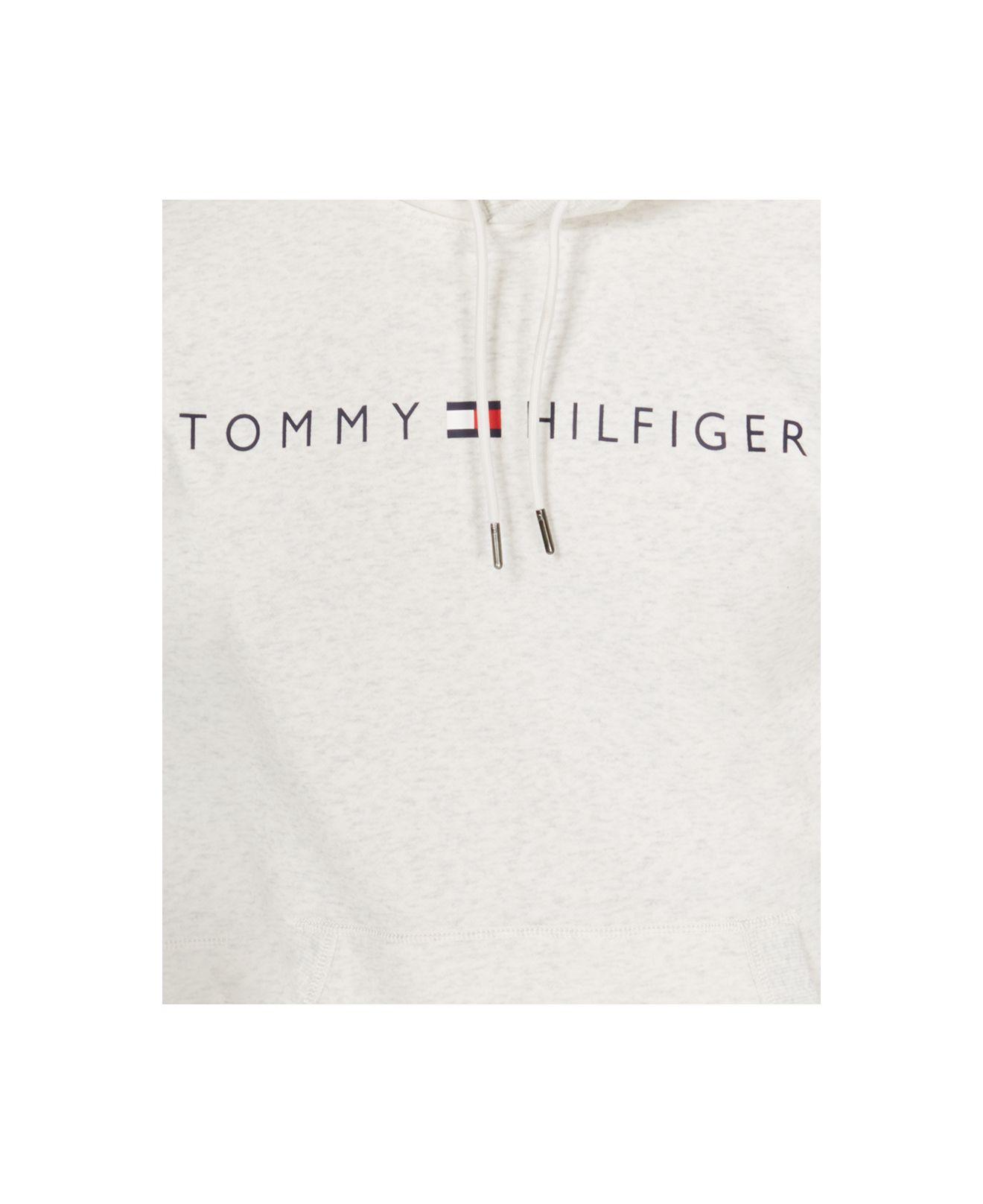 tommy hilfiger men's lock up logo hoodie
