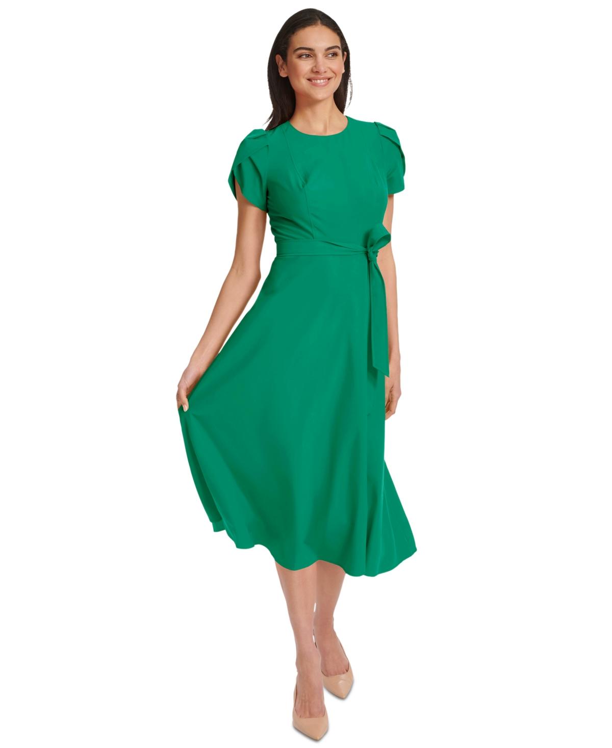 midi dress long sleeve open back gown Width:Medium (M) boat neck and fishtail La Femme Goldenwarm Gold Modern Kitchen