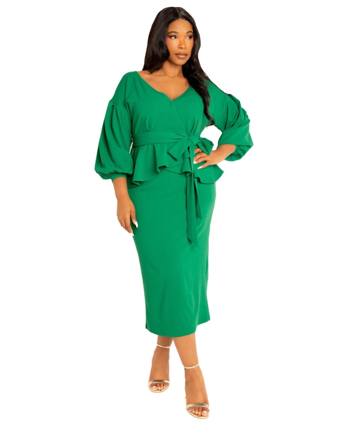 green peplum dress Green Strapless Peplum Trumpet Gown