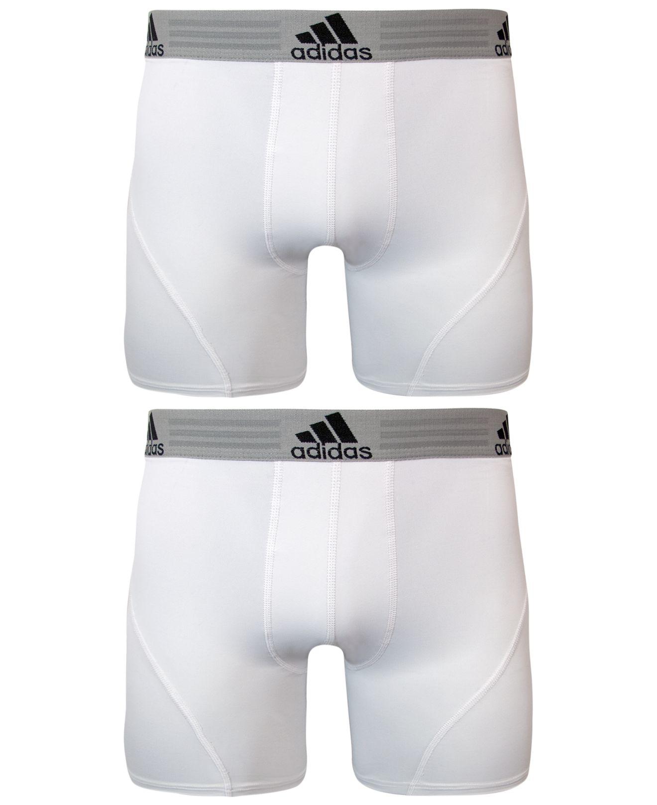 adidas Men's 2-pk. Climalite Performance Boxer Briefs in White for Men |  Lyst