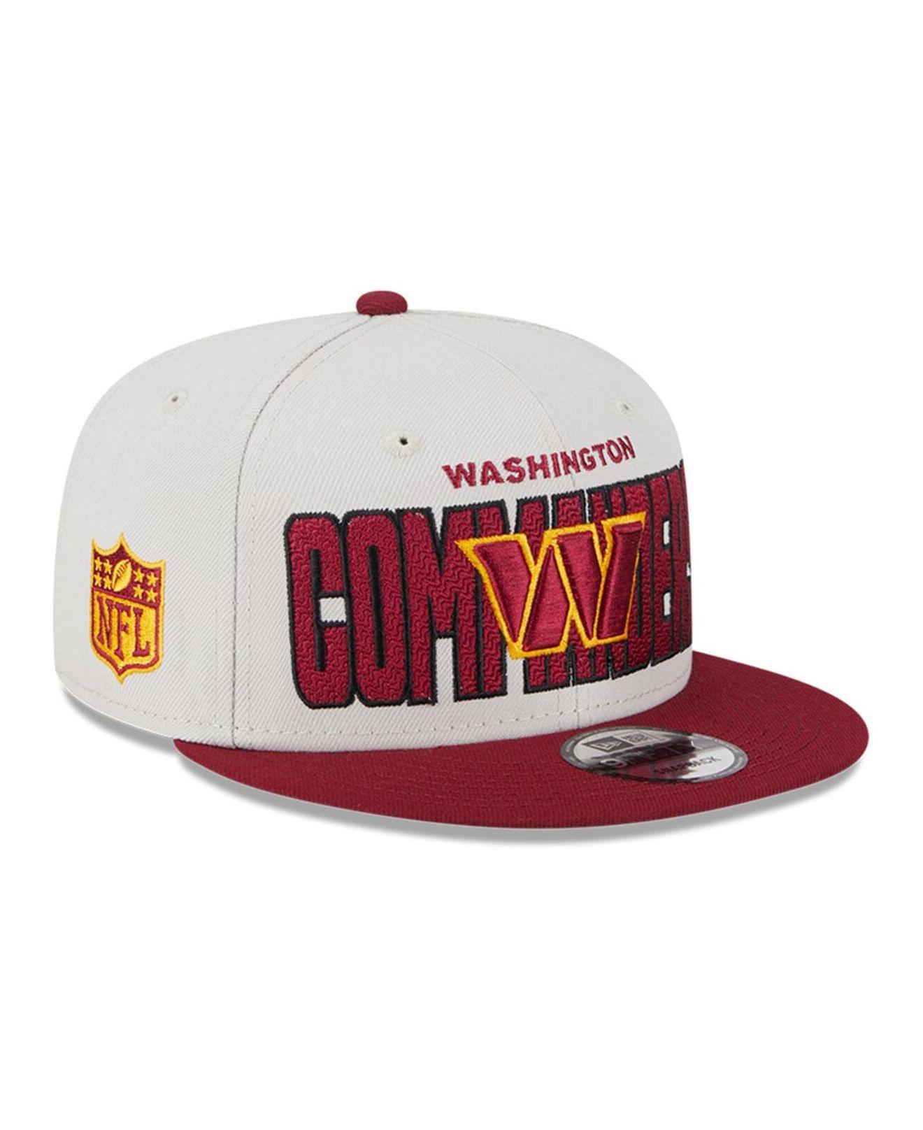 KTZ Stone, Burgundy Washington Commanders 2023 Nfl Draft 9fifty Snapback  Adjustable Hat in Red for Men | Lyst