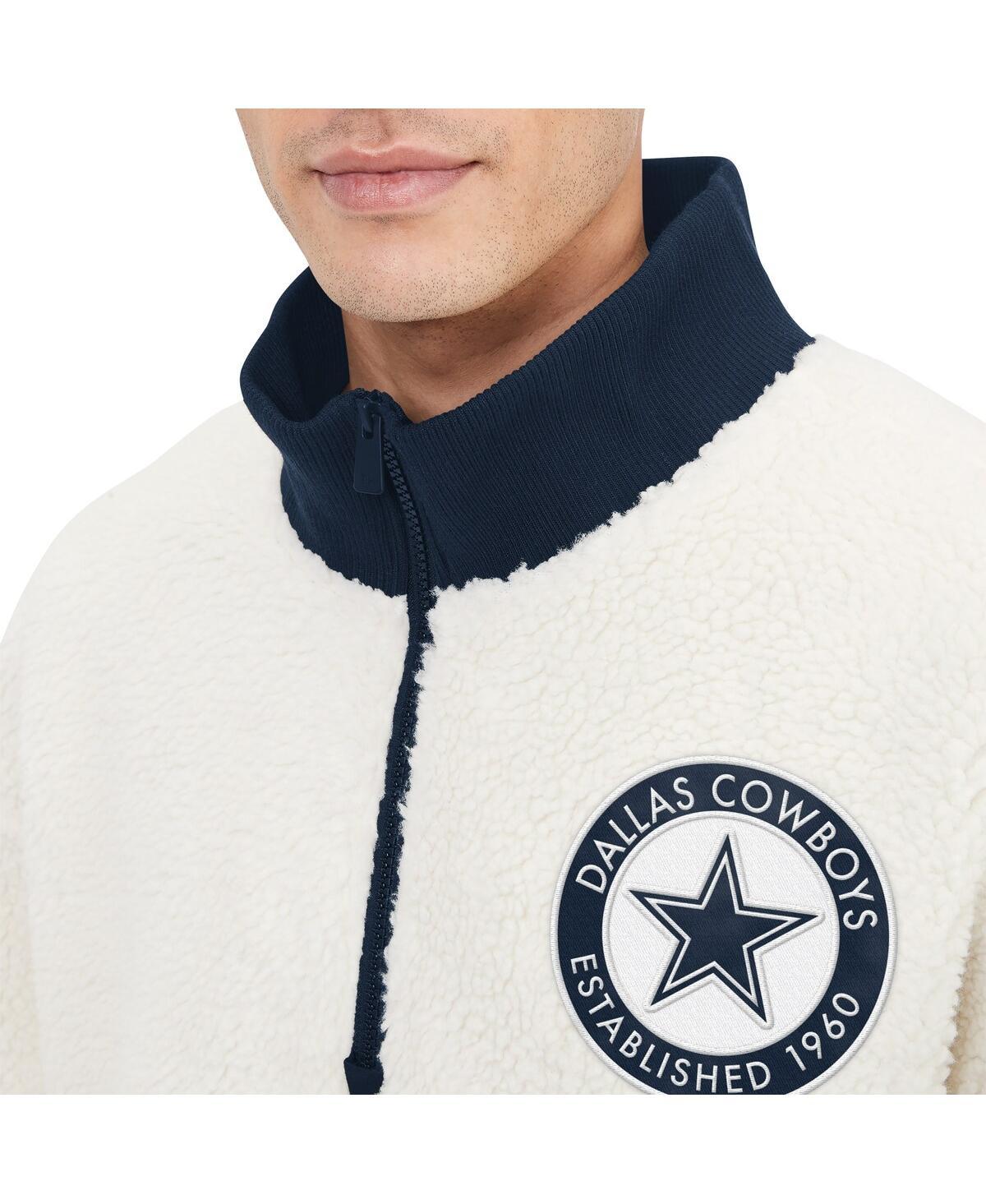 Tommy Hilfiger Dallas Cowboys Jordan Sherpa Quarter zip Jacket in White for Men Lyst