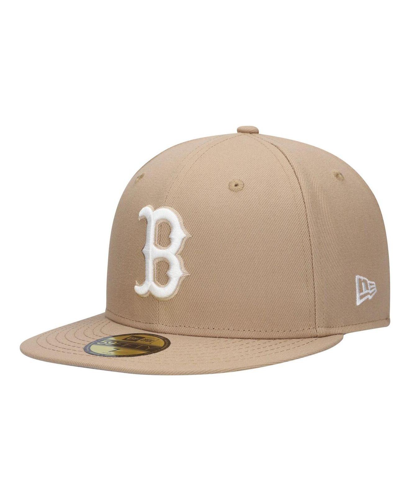 Men's New Era White/Brown Boston Red Sox 1915 World Series 59FIFTY Fitted Hat