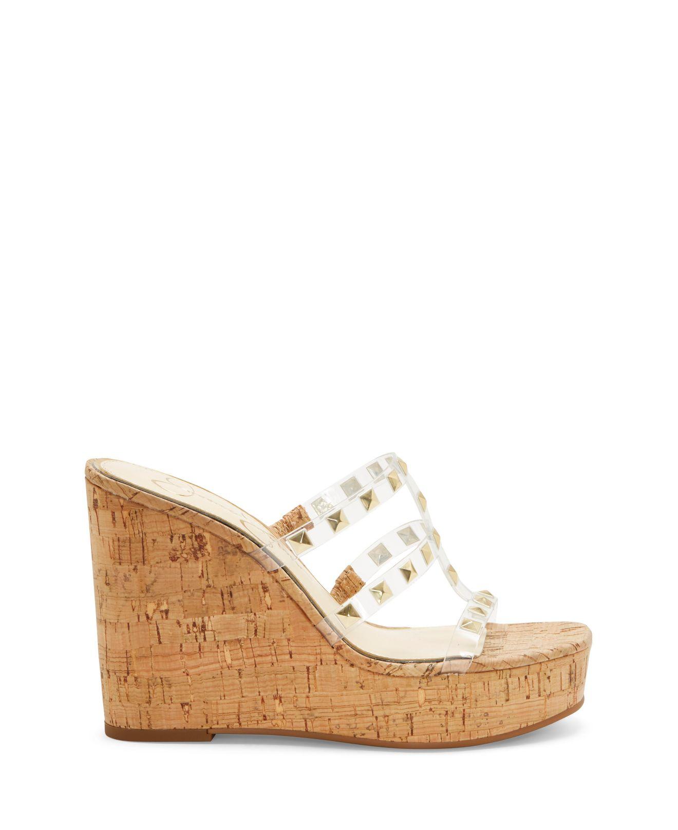 jessica simpson clear wedge sandals