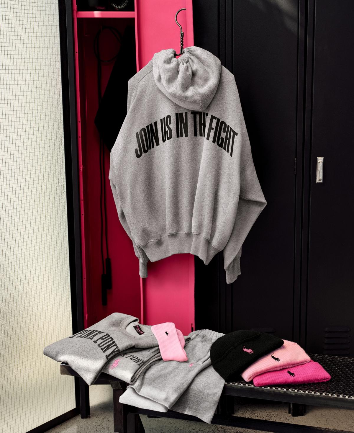 Polo Ralph Lauren Pink Pony Full-zip Hoodie in Gray | Lyst