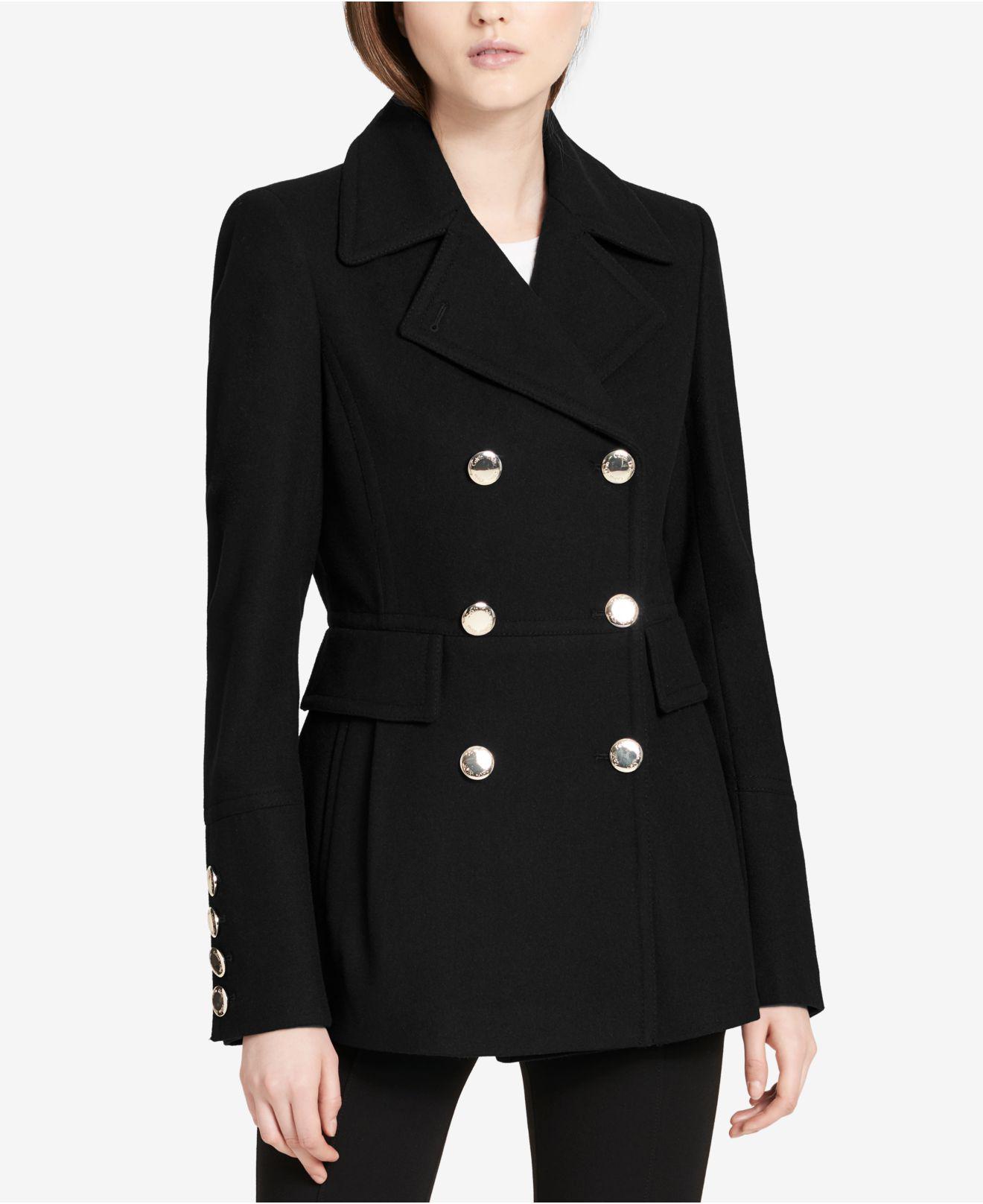Skirted peacoat with hood Clearance