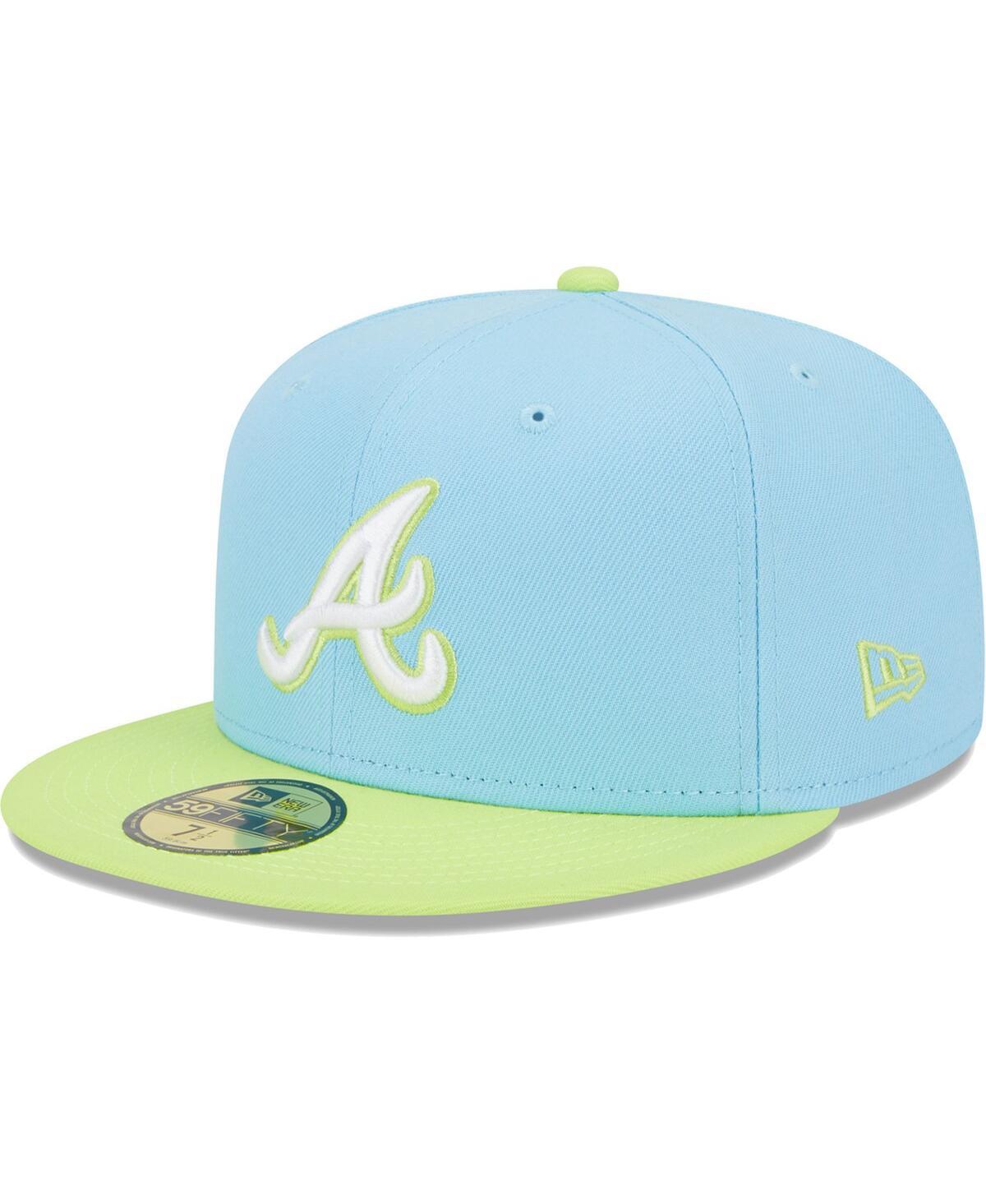 Atlanta Braves New Era Green Undervisor 59FIFTY Fitted Hat - Light