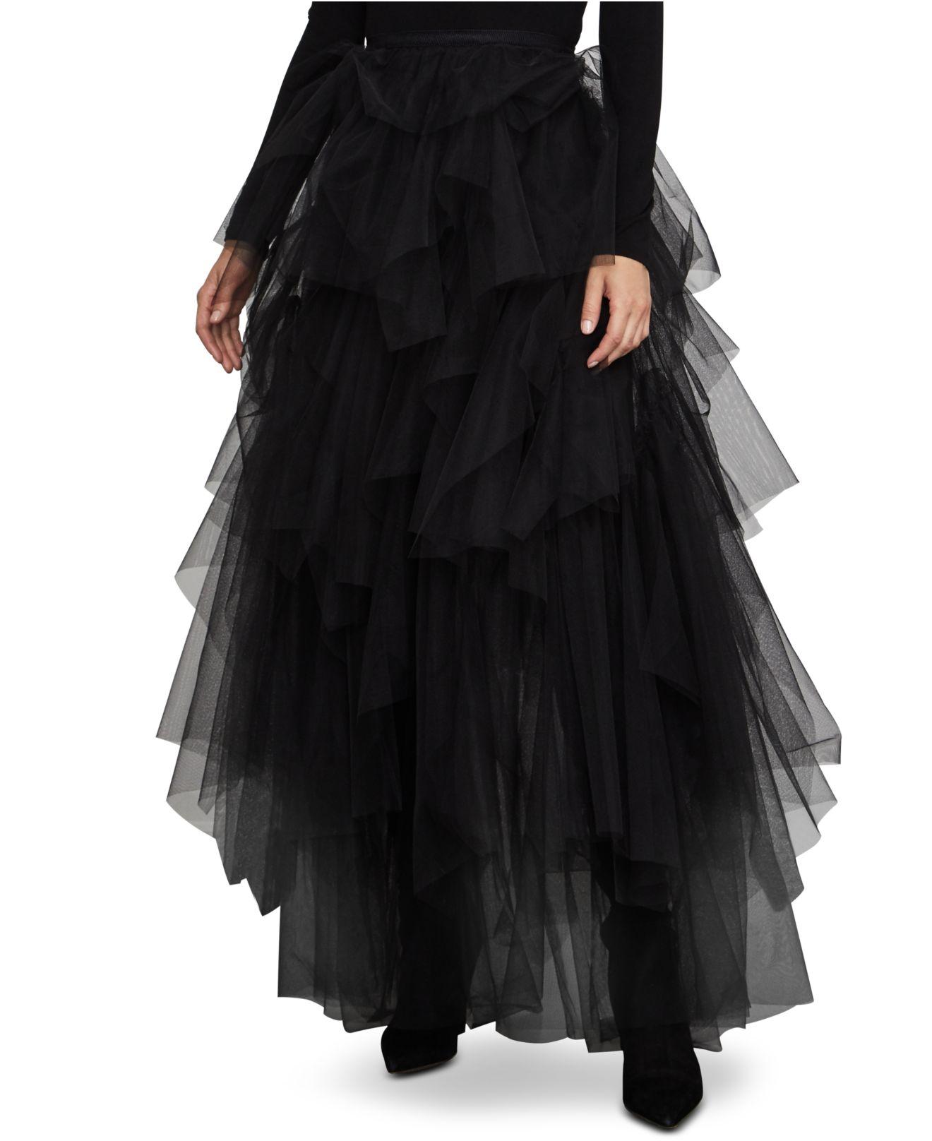 BCBGMAXAZRIA Camber Layered Tulle Tutu Skirt in Black | Lyst