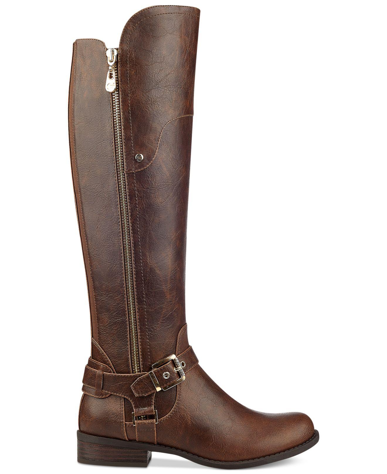 G by Guess Harson Tall Boots in Brown 