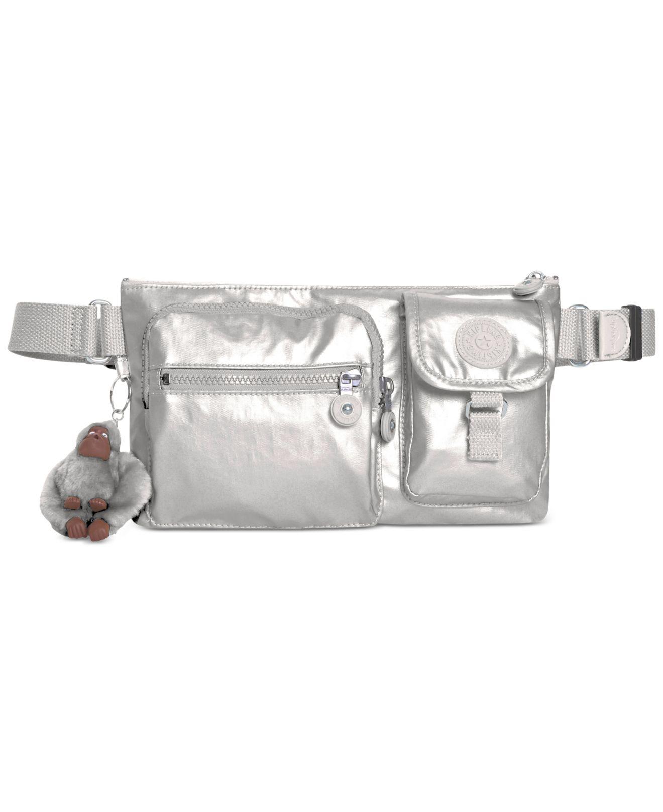 Kipling Synthetic Presto Fanny Pack in Platinum Metallic/Silver (Metallic)  - Lyst