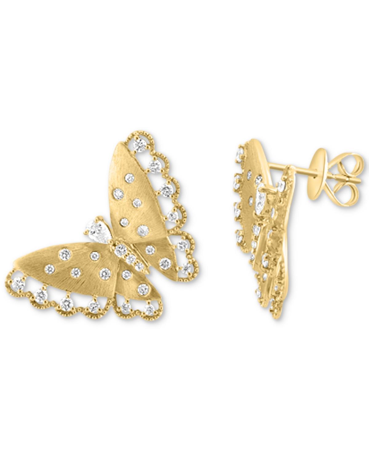 Effy Effy Diamond Butterfly Stud Earrings (5/8 Ct. T.w. in