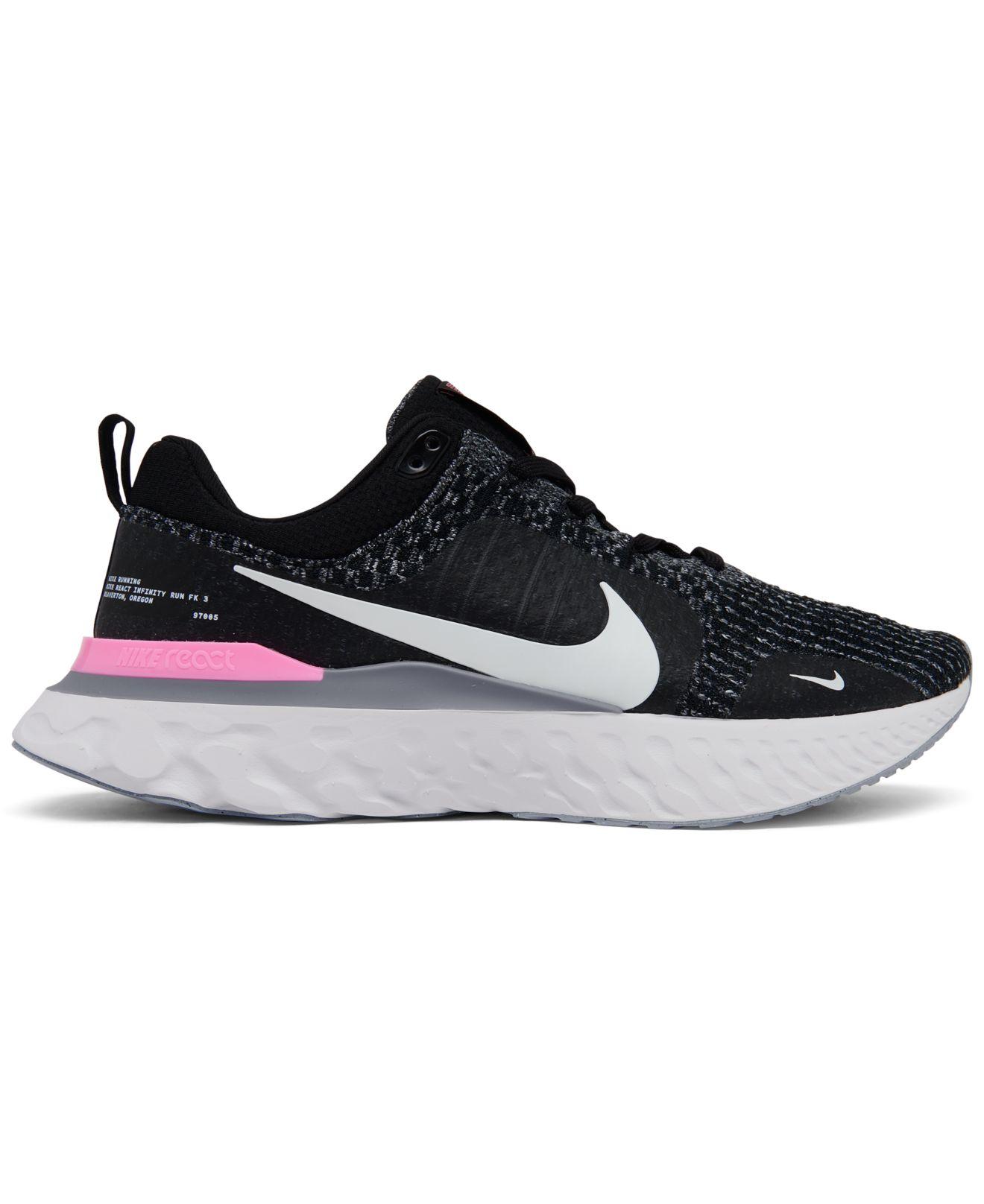 Nike React Infinity Run Flyknit 3 Running Sneakers From Finish Line in  Black for Men | Lyst