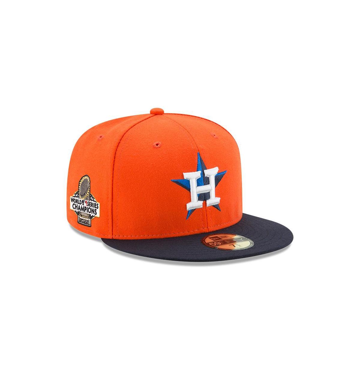 Houston Astros 2017 World Series Navy Pink 59Fifty Fitted Hat by