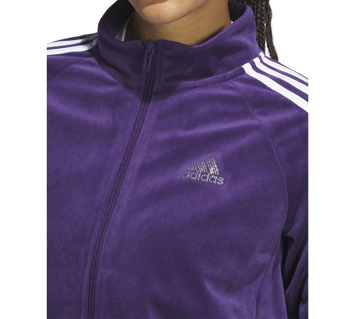 adidas Y2k Velour Glam Jacket in Purple | Lyst