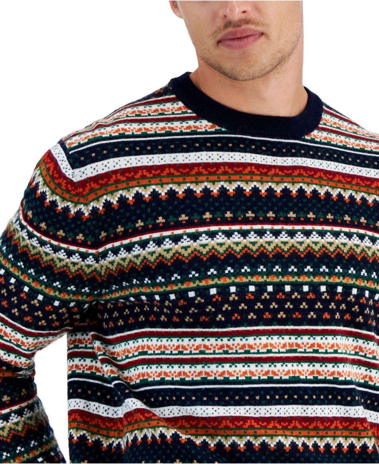 Club Room Dale Fair Isle Sweater, Created For Macy's in Blue for Men | Lyst  Canada