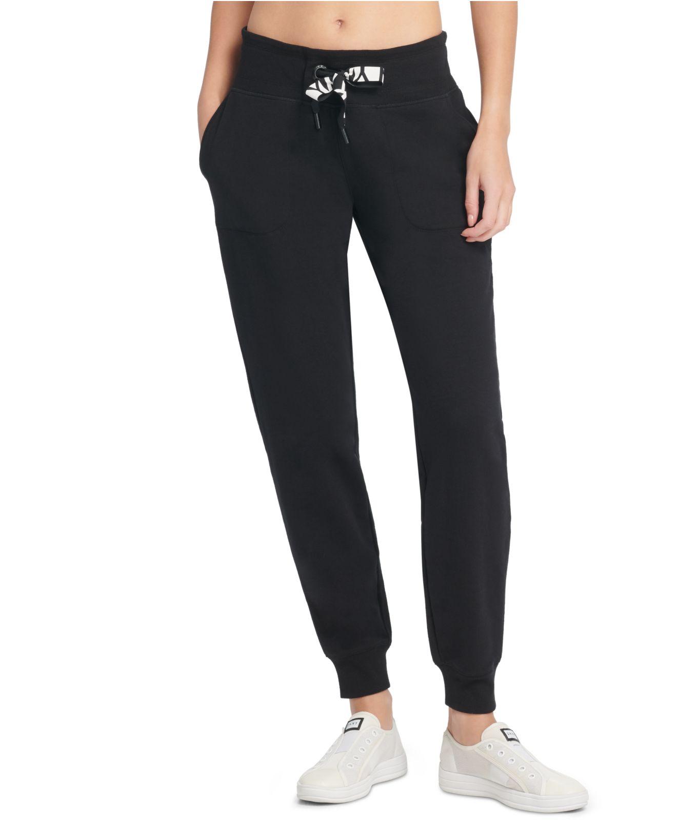 dkny black joggers