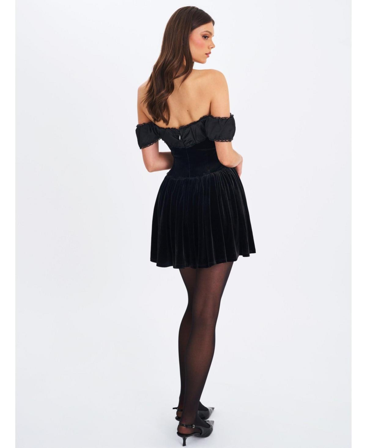 chinese dress ladies Adrianna Papell Off-Shoulder Lace Ruffle Gown