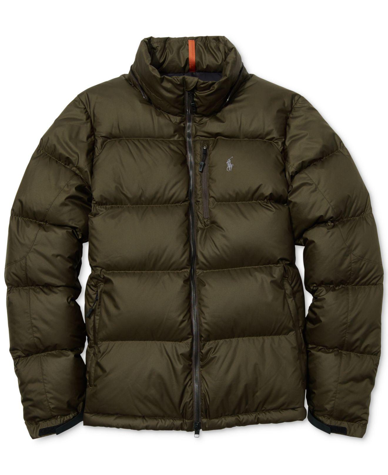 ralph lauren puffer jacket green